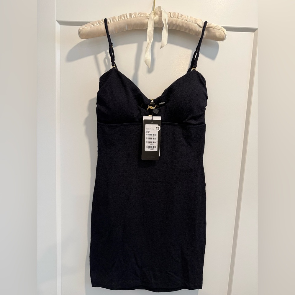Vix Paula Hermanny Black Mini Dress